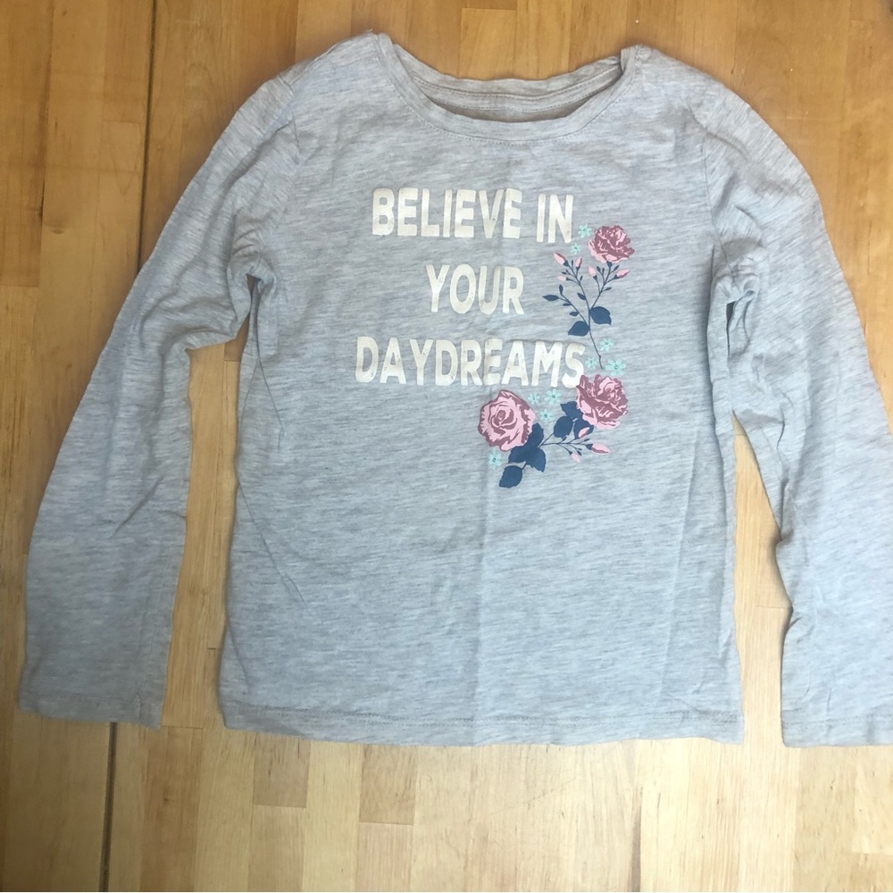 3/$25 Sz 6 Grey Long Sleeve Tee